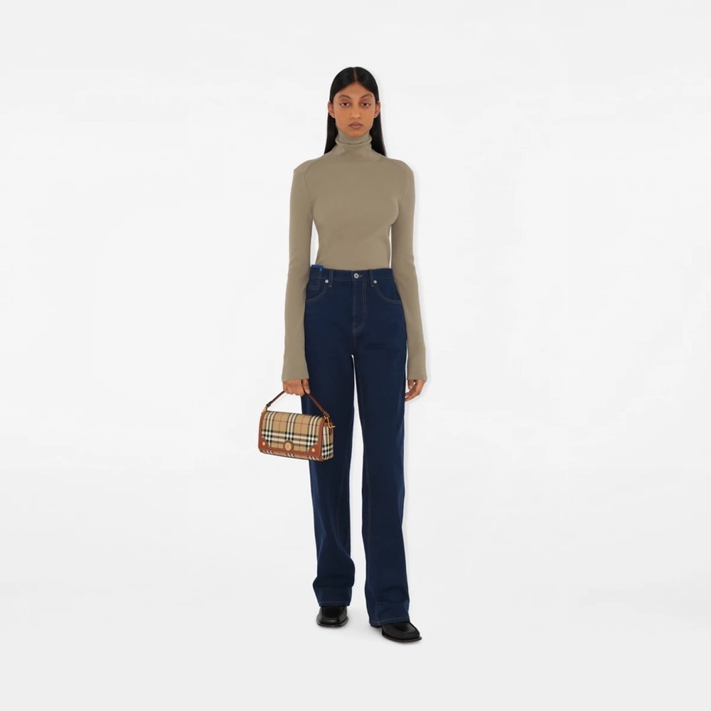 Burberry Tan and Brown Checkered Women's Bag new / no tag - Picture 9 of 13